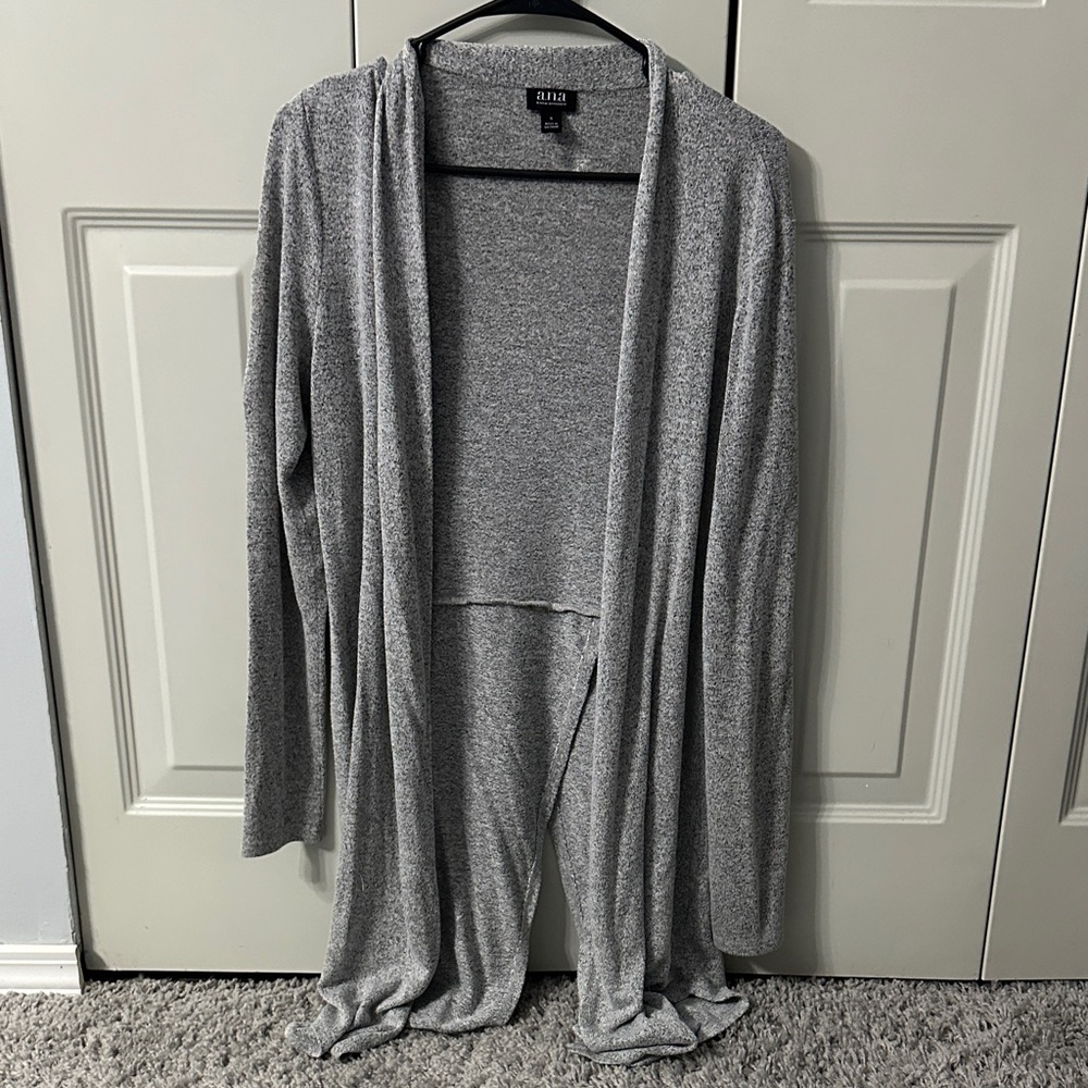 a.n.a Light Gray Open Cardigan (2)